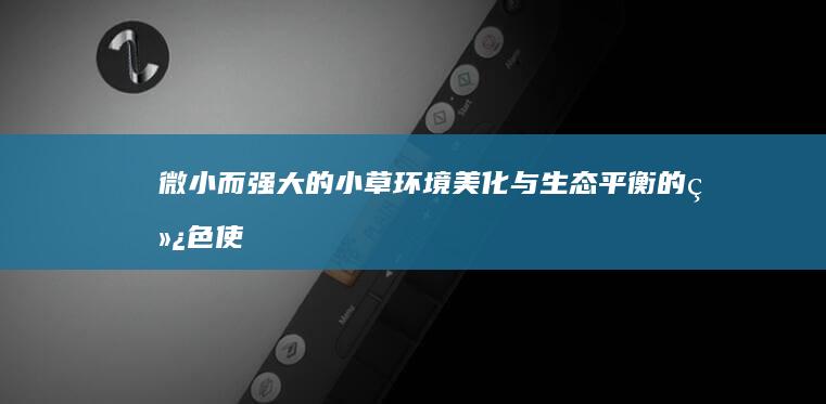 微小而强大的小草：环境美化与生态平衡的绿色使者